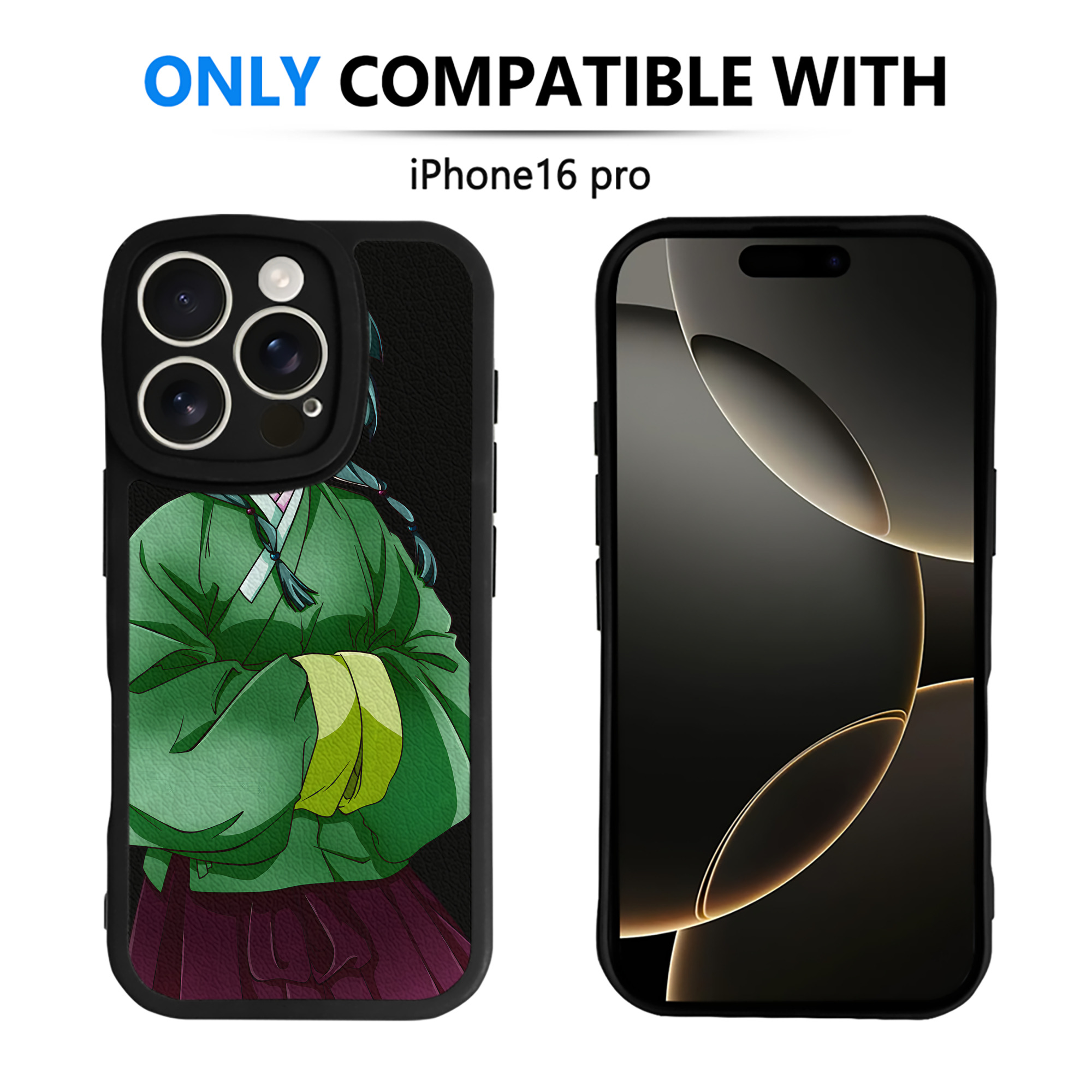 （画像用） 薬屋のひとりごと The Apothecary Diaries 【iPhone 16シリーズ対応】シリコンスマホケース（レザー調） 材質：シリコン